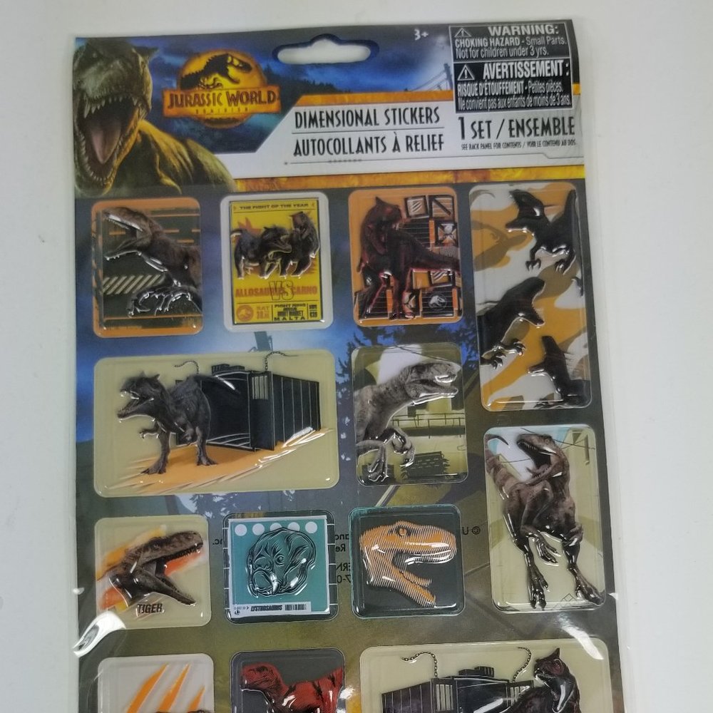 Jurassic world dimensional Stickers 3D